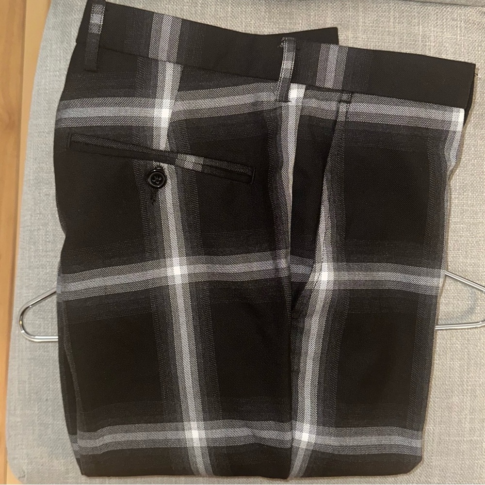 Topman Men’s Check Suit/Dress Pants: Size 32R (32x32) - Picture 6 of 13